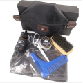 Kit de toilettage de barbe de marque privée avec tablier, peigne à barbe, huile à barbe et baume pour homme